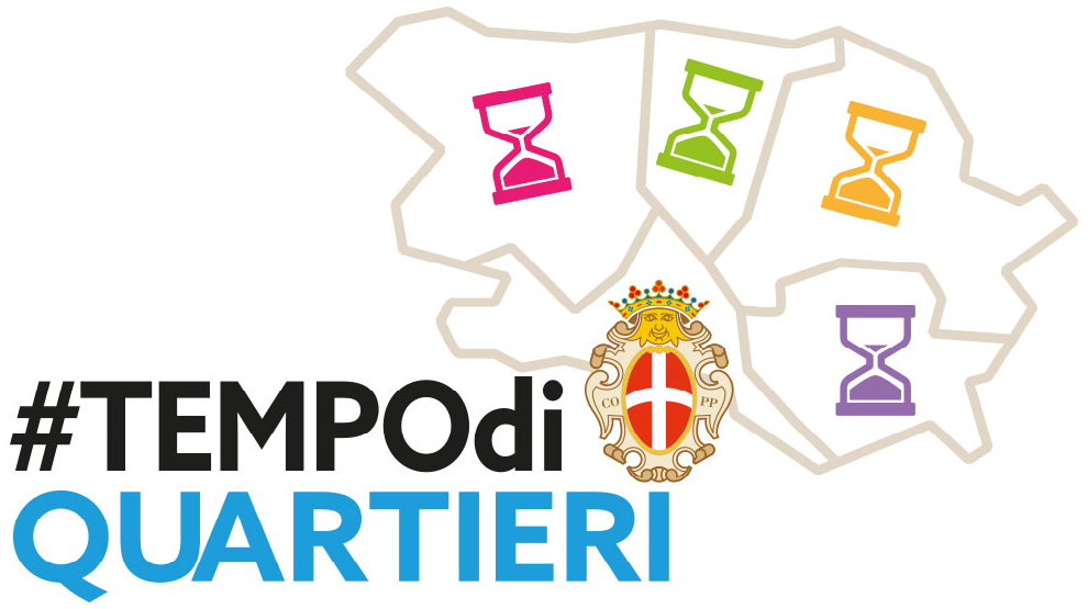 Logo Progetto Tempo di Quartieri per l'alfabetizzazione informatica dei cittadini pavesi