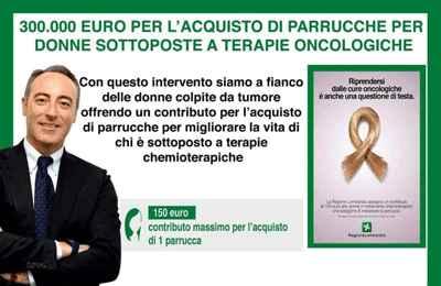 Contributi da Regione Lombardia per l'acquisto della parrucca sottoposti a terapie chemioterapiche